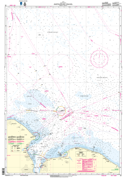 Duitse kaart 33 - Approaches to Kiel